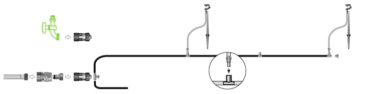 Vitavia Bewässerungsset / Bewässerungssystem MGS48 (für Gewächshäuser von 5-8 m²)