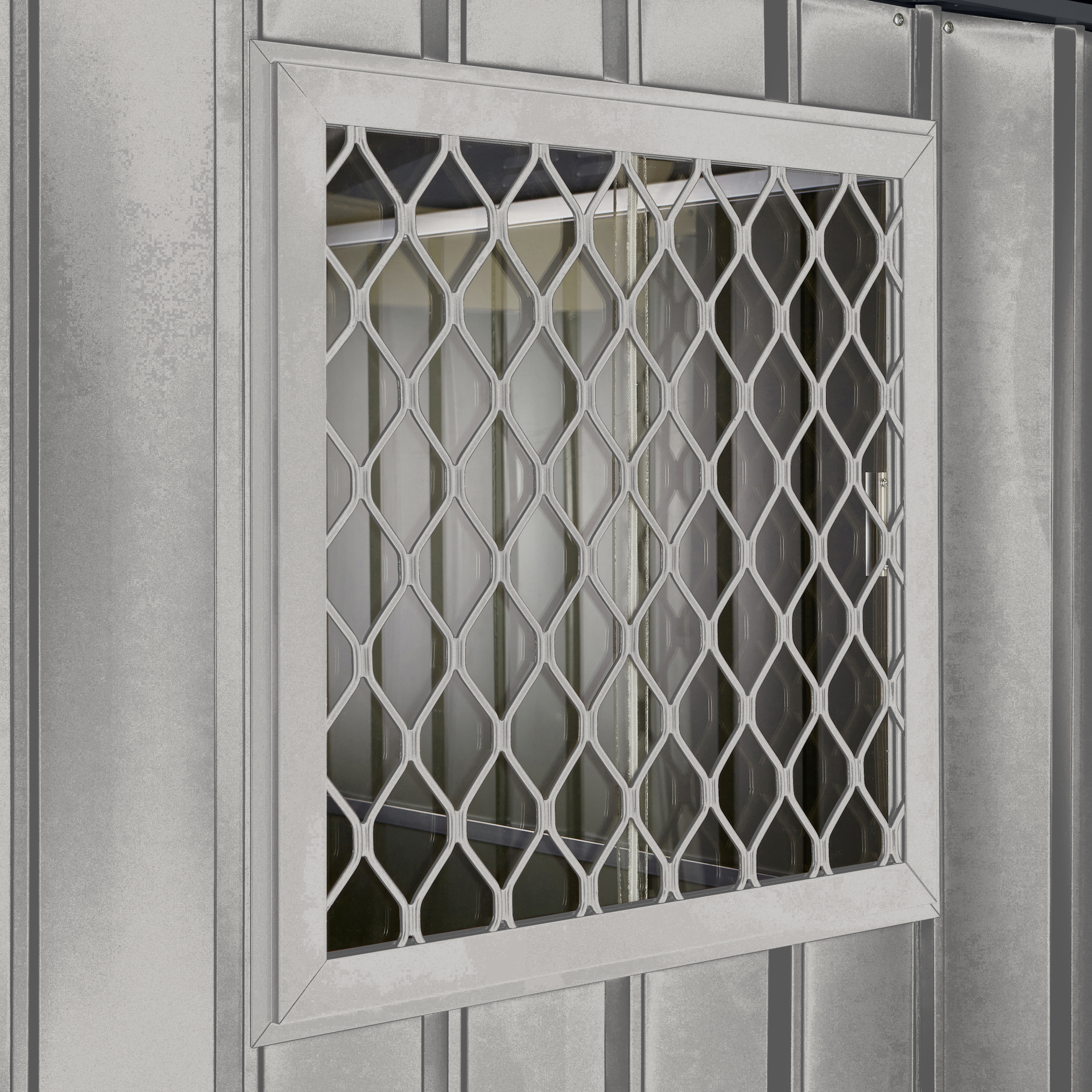 Globel Seitenfenster 62x62 cm, silber metallic, für Skillion, Lean To, Dream