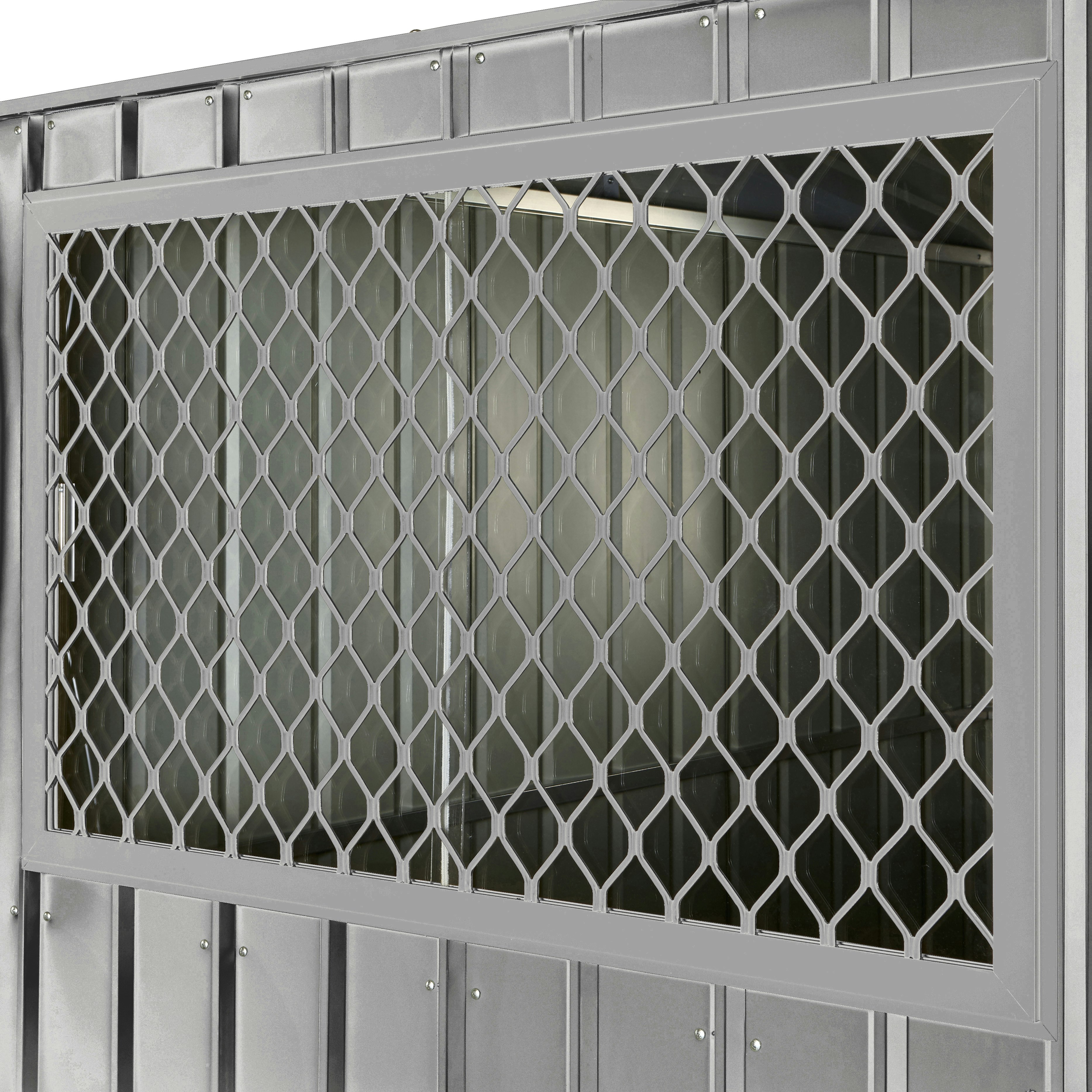 Globel Seitenfenster 75x124 cm, silber metallic, für Skillion, Lean To, Dream