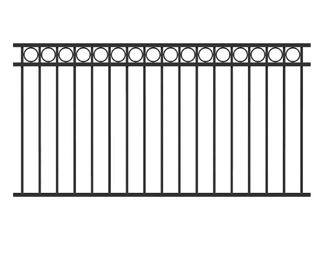 Alberts® Zaun Grundset Circle zum Einbetonieren Bild