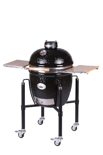 Monolith Grill CLASSIC PRO SERIE 2.0 BLACK mit Gestell und Seitentisch