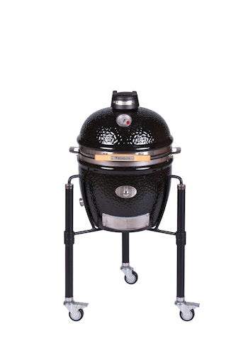 Monolith Grill JUNIOR PRO SERIE 2.0 BLACK mit Gestell 