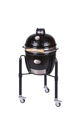 Monolith Grill JUNIOR PRO SERIE 2.0 BLACK mit Gestell 