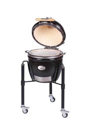 Monolith Grill JUNIOR PRO SERIE 2.0 BLACK mit Gestell 