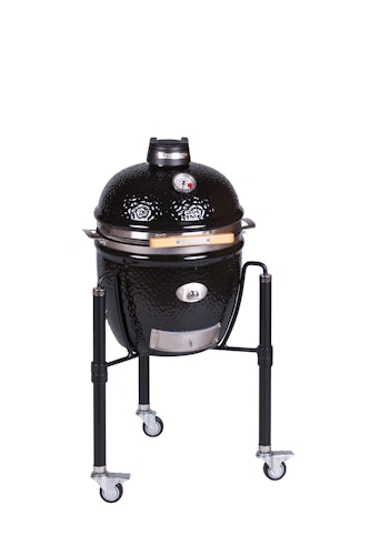 Monolith Grill JUNIOR PRO SERIE 2.0 BLACK mit Gestell 