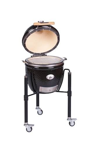 Monolith Grill JUNIOR PRO SERIE 2.0 BLACK mit Gestell 