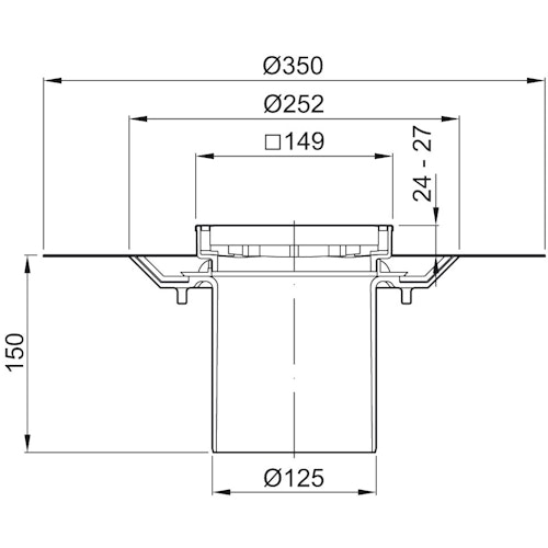 ACO Easyflow Aufsatzstück für Dünnbettabdichtung befliesbar Bild