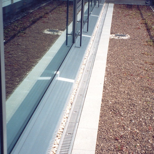 ACO Self® Stegrost stahl verzinkt für Profiline Holzterrassenrinne