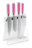 F. DICK Acryl-Messerblock 4 Knives Pink Spirit 4-teilig