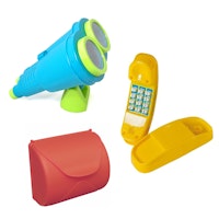 Akubi Zubehörpaket: Briefkasten, Telefon, Fernglas