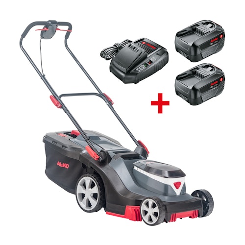 AL-KO 18 V BOSCH HOME AND GARDEN COMPATIBLE Akku-Rasenmäher 38.2 Li Comfort inkl. 2 Akkus und Ladegerät