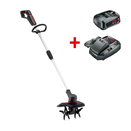 AL-KO 18 V BOSCH HOME AND GARDEN COMPATIBLE Akku-Bodenhacke TL 1820 inkl. Akku und Ladegerät