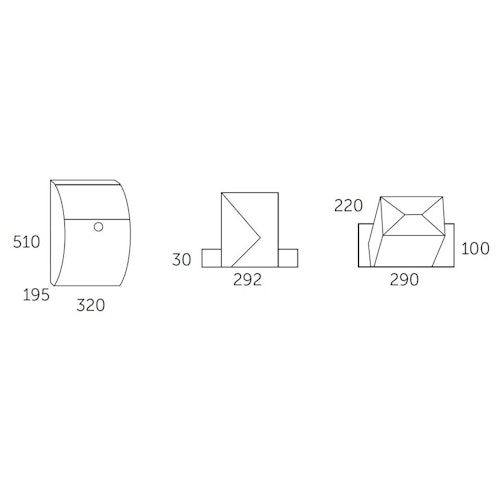 ALLUX 7000 Design Briefkasten