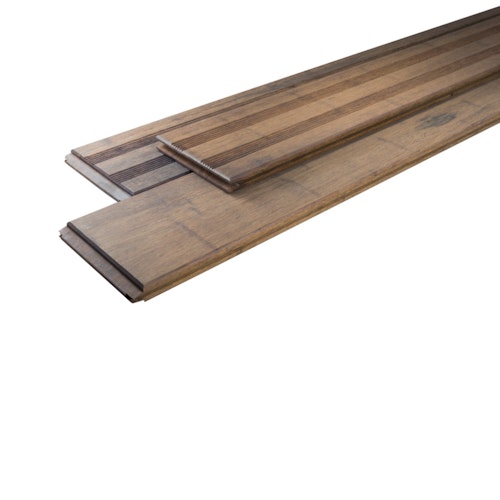 HANDMUSTER aMbooo Terrassendiele Bambus PRIMAVERDE in White Oak 