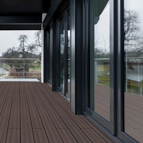 aMbooo Terrassendiele Bambus VINTAGE in Granite Grey