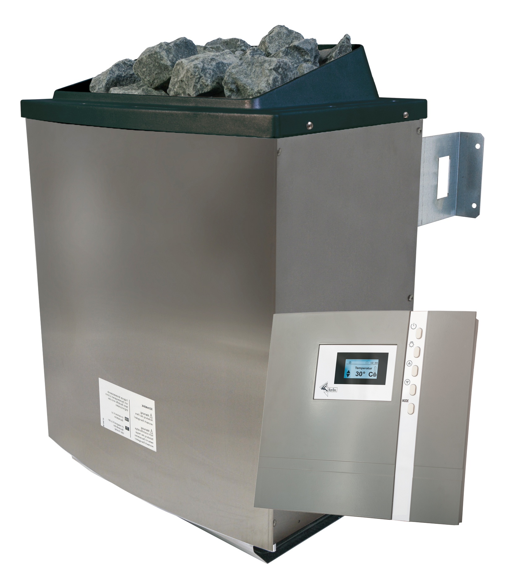 Vorschaubild Galerie Karibu 9 kW Saunaofen finnisch anthrazit inkl. Steuergerät Premium - Sparset