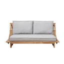 Vorschaubild B-Ware Apple Bee Sofa ROBINSON, Teak / Kissen BEE WETT (100 % Polypropylen) Grizzle