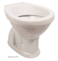 Sanitop Stand-WC, Tiefspüler senkrecht, weiß