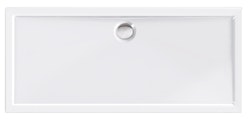 Acryl-Brausewanne Teso Deluxe 170 x 75 x 2,5 cm weiß