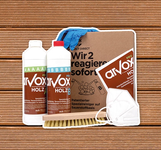 Arvox Pro Holz 2-Komponenten-Reiniger STARTERSET Bild