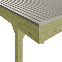 Aluminium Dachplatten mit Trapezprofil (unbehandelt) Varianten Bild