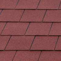 Dachschalung mit Dachschindeln (rot) Varianten Bild