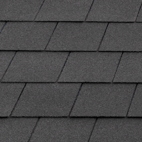 Dachschalung mit Dachschindeln (schwarz) Varianten Bild