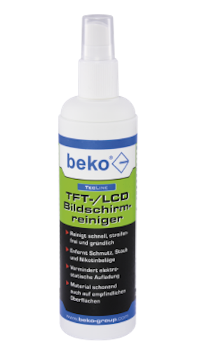 beko TecLine TFT-LCD-Bildschirmreiniger, 250 ml