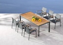 Vorschaubild BEST Gartentisch PAROS, Aluminium / Teak