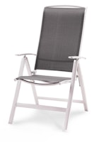BEST Klappsessel PALERMO, Aluminium Silber / Ergotex Anthrazit