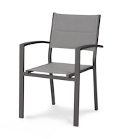 BEST Stapelsessel VARESE, Aluminium Anthrazit / Ergotex Anthrazit