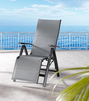 BEST Relaxsessel VARESE, Aluminium Anthrazit / Ergotex Anthrazit
