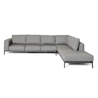 BEST Lounge Set ATHENE, Aluminium Anthrazit / Kissen Sunproof (100 % Polypropylen)