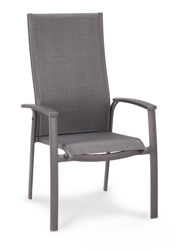 BEST Stapelsessel LARINO, Aluminium / Ergotex Anthrazit Matt