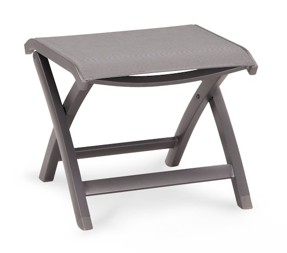BEST Hocker LARINO, Aluminium / Ergotex Anthrazit Matt