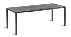 BEST Ausziehtisch PALAZZO 120/160/200 x 80 cm, Stahl Anthrazit / HPL Cement