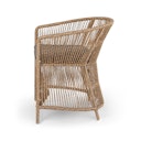 Vorschaubild BEST Gartensessel PARMA, Stahl / Polyrattan Hellbraun / Kissen Sunproof (100 % Polypropylen) Anthrazit