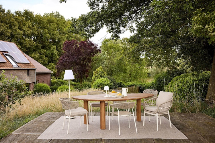 BEST Dining Sessel TROPEA, Aluminium / Rope / Kissen Sunproof (100 % Polypropylen)