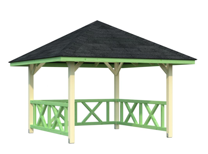 Palmako Pavillon Bianca 8,3 m² Set1