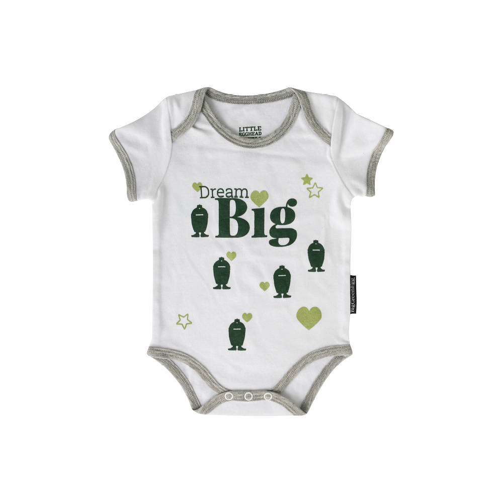 Big Green Egg Baby Strampler - dream Big