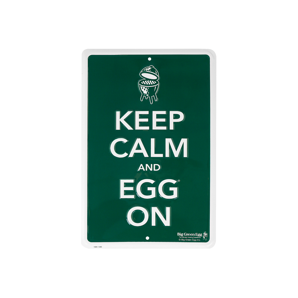 Big Green Egg Texttafel grün - Keep calm an EGG on