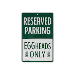 Big Green Egg Parkplatzschild - EGGheads only