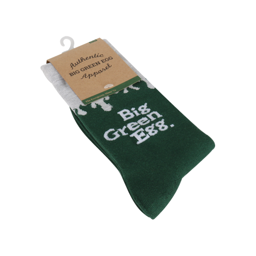 Big Green Egg Socken - Flammen - Grün