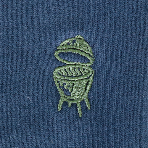 Big Green Egg Hoodie - Lets create - Blau