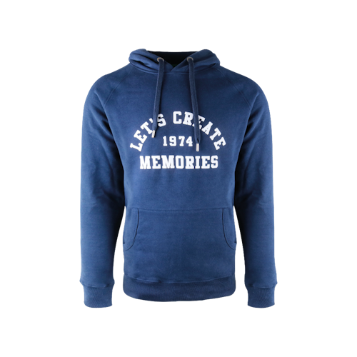 Big Green Egg Hoodie - Lets create - Blau