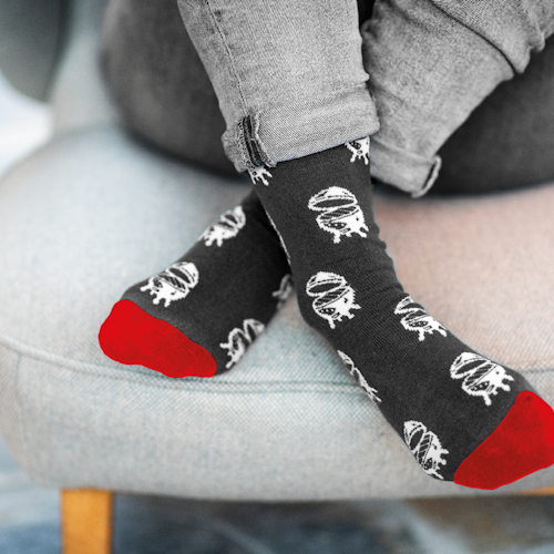 Big Green Egg Socken - Egg - Rot