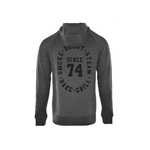 Big Green Egg Hoodie - Since 74 - Holzkohlegrau
