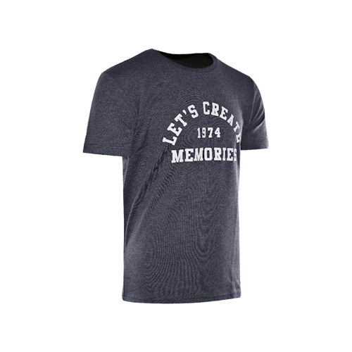 Big Green Egg T-Shirt - Lets create - Blau/Weis
