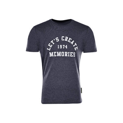 Big Green Egg T-Shirt - Lets create - Blau/Weis