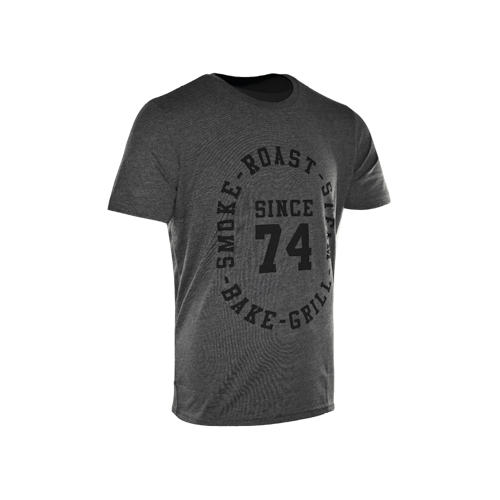 Big Green Egg T-Shirt - Since 74 - Holzkohlegrau